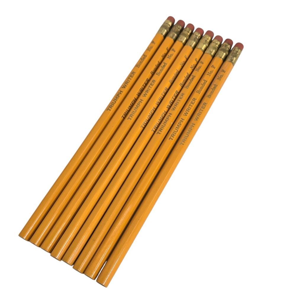 Vintage Set Lot Of 8 Shaeffer? Triumph‎ Writer Bonded No. F Pencils Unsharpened
